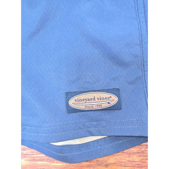 Vineyard Vines Mens Performance Swim Trunks 32 Blue Striped Swimwear Shorts - Picture 4 of 6